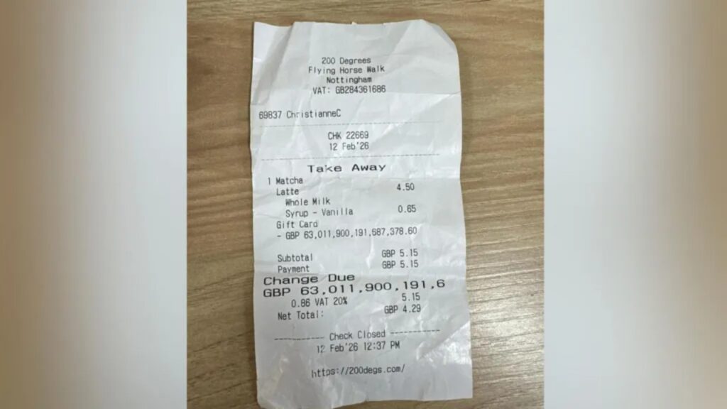 Coffee Glitch Made UK Woman 300,000x Richer Than Elon Musk For a Moment 2 Sophie Downing receipt